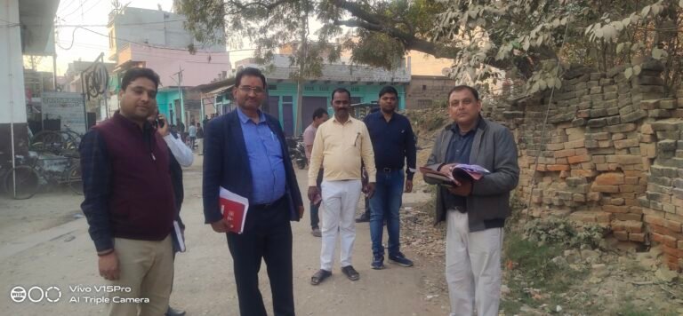 सकलडीहा में सीवर पाइप नाला निर्माण कार्य की जांच शुरू