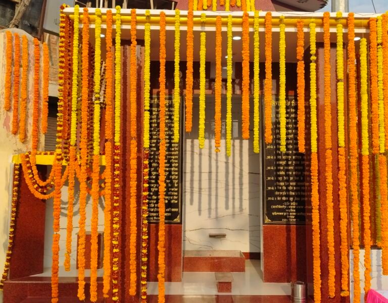 शिव मंदिर की स्थापना और प्राण प्रतिष्ठा की तैयारी पूरी
