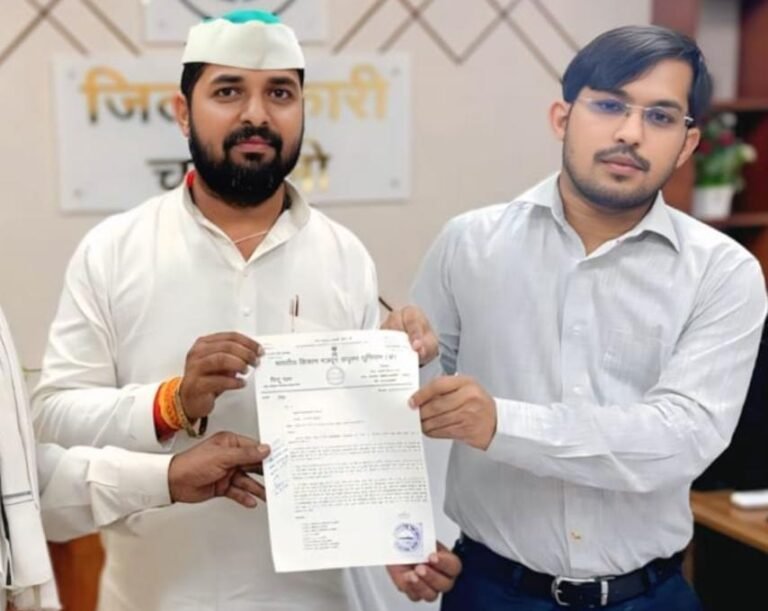 सकलडीहा में कार्यदायी संस्था के खिलाफ धरना प्रदर्शन की चेतावनी