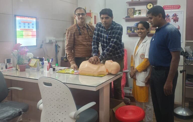 निःशुल्क ह्रदय चिकित्सा शिविर में सैकड़ो मरीजो को मिला लाभ