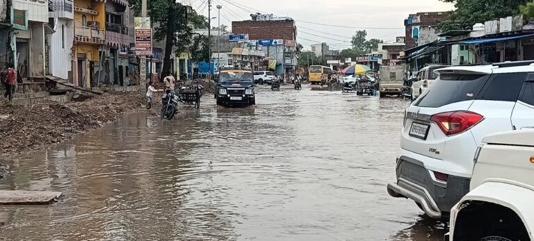 सकलडीहा में कर्बला से लेकर मुख्य मार्ग पर जलभरॉव से फजीहत