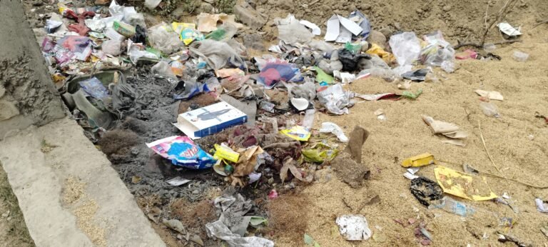 सकलडीहा में साफ सफाई को लेकर ग्रामीणों में आक्रोश
