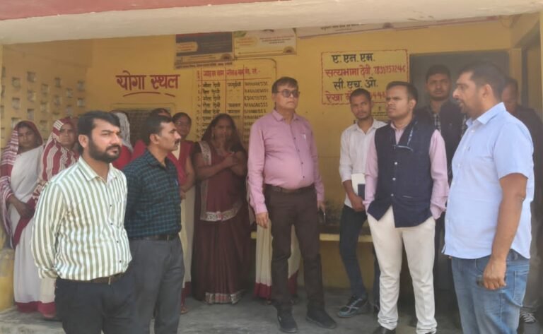 नीति आयोग की टीम ने स्वास्थ्य केन्द्रों का किया निरीक्षण