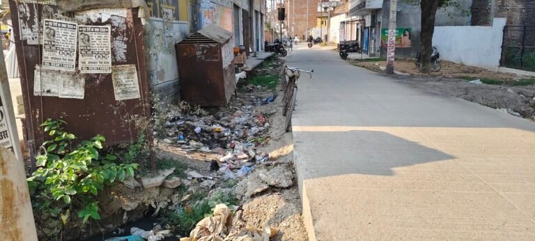 लिंक मार्ग पर पटरी विहिन सीसी मार्ग दुर्घटन को दे रहा दावत